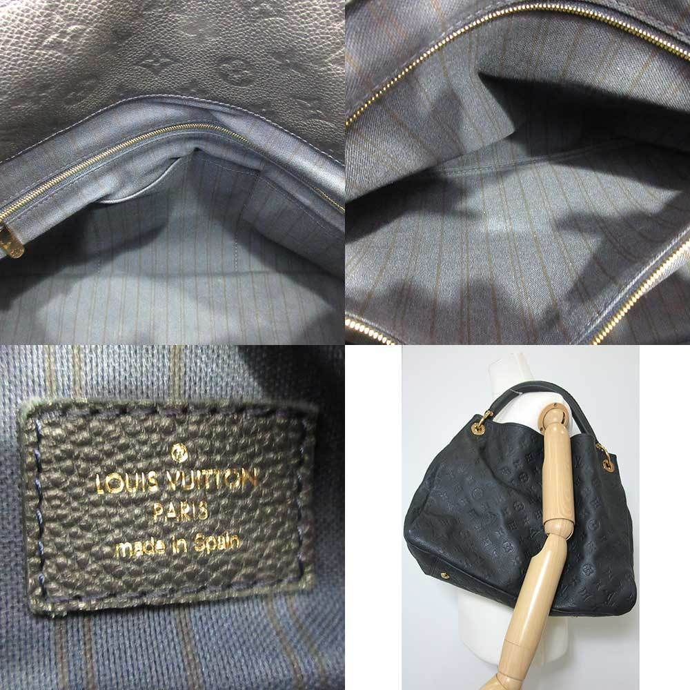 Monogram Artsy Bag MM One-shoulder Semi-shoulder Anfini Dark Navy Blue - Picture 6 of 6